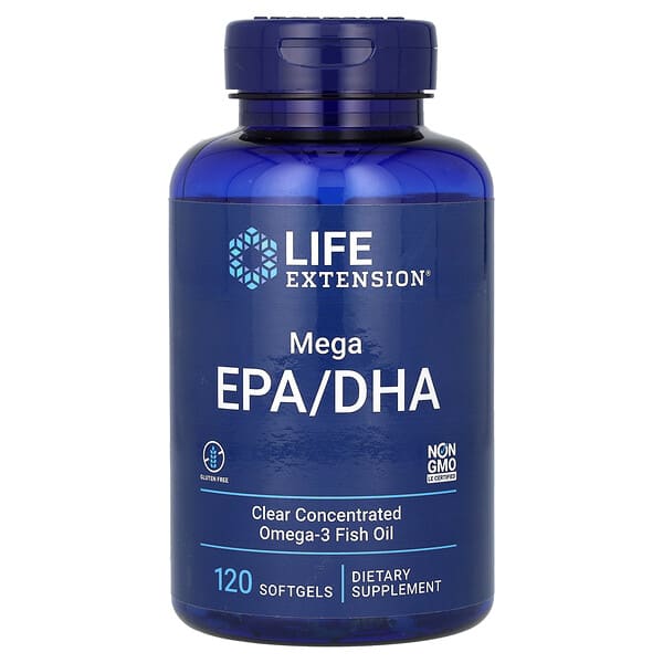 Life Extension, 超級 EPA/DHA，2000 毫克，120 粒軟膠囊,（每粒軟膠囊 1000 毫克）