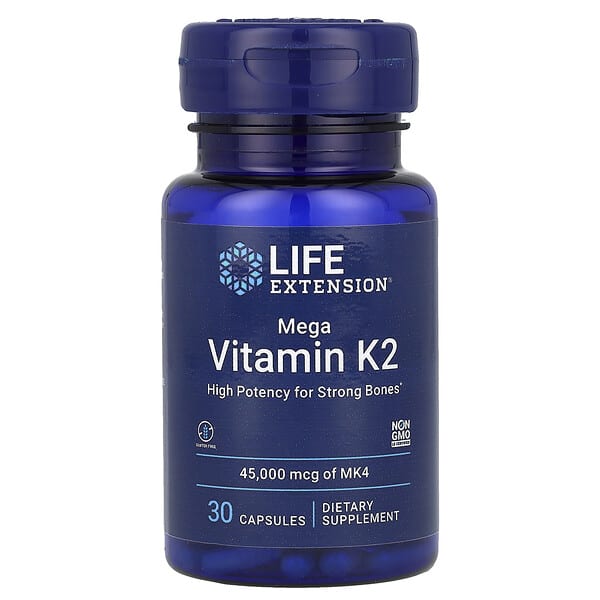 Life Extension, 超級維生素 K2，45000 微克，30 粒膠囊