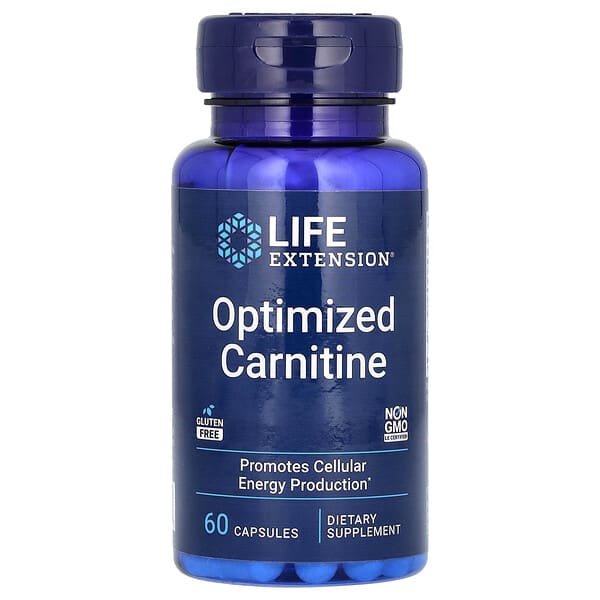 Life Extension, 優化肉堿，60 粒膠囊