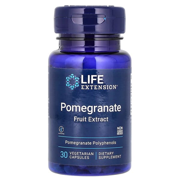 Life Extension, 石榴果實提取物，30 粒素食膠囊