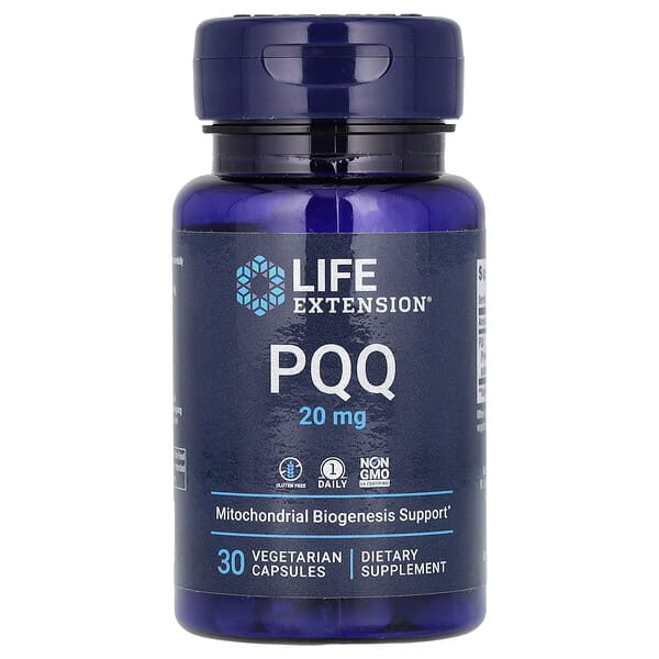Life Extension, 吡咯並喹啉醌 (PQQ) 素食膠囊，20 毫克，30 粒