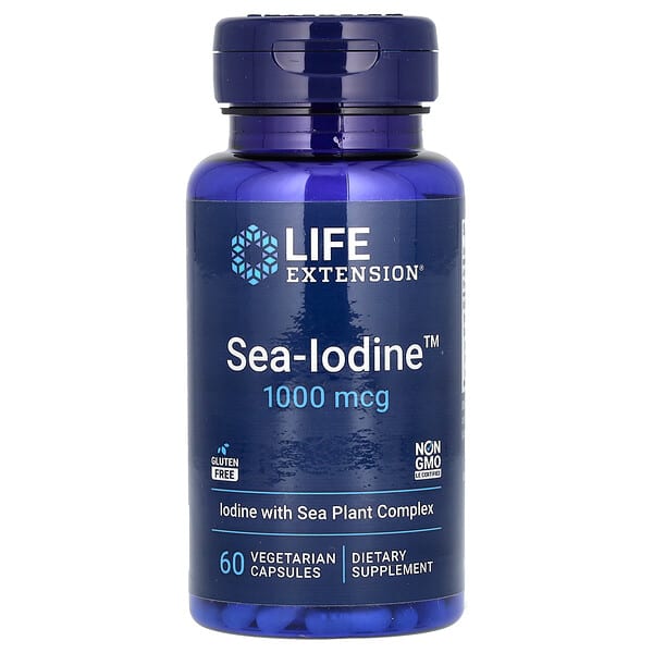 Life Extension, Sea-Iodine，1,000 微克，60 粒素食膠囊