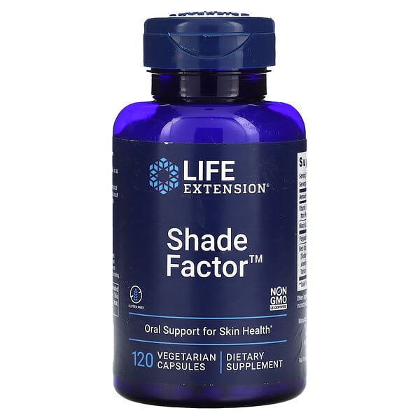 Life Extension, Shade Factor 隔離紫外線,120 粒素食膠囊