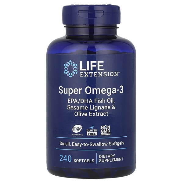 Life Extension, 超級歐米伽-3，240 粒軟凝膠