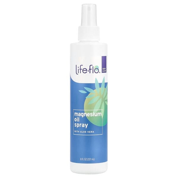 Life-flo, 含蘆薈的鎂油噴霧，8 液量盎司（237 毫升）