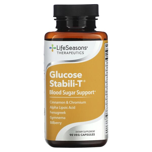 LifeSeasons, Glucose Stabili-T 血糖幫助，90 粒素食膠囊
