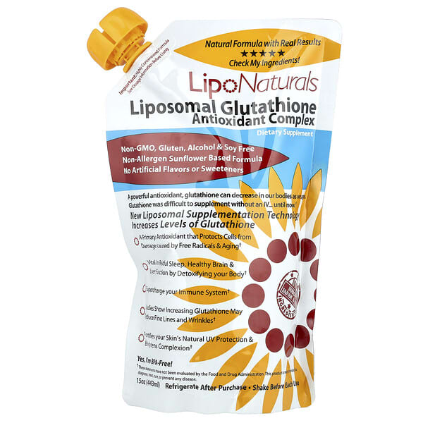 Lipo Naturals, 脂質谷胱甘肽抗氧複合物加 Setria,15 盎司(443 毫升)