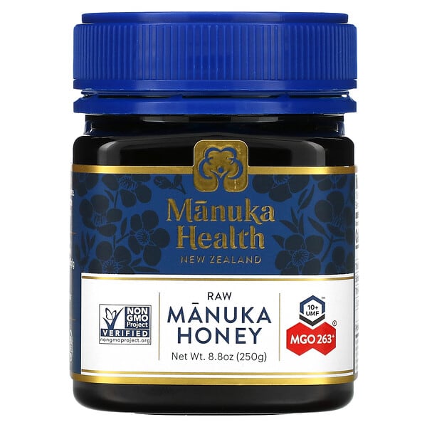 Manuka Health, 未加工麥盧卡蜂蜜，UMF 10 +，MGO 263+，8.8 盎司（250 克）