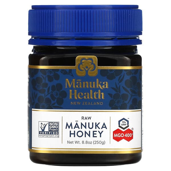 Manuka Health, 未加工麥盧卡蜂蜜，UMF 13 +，MGO 400+，8.8 盎司（250 克）