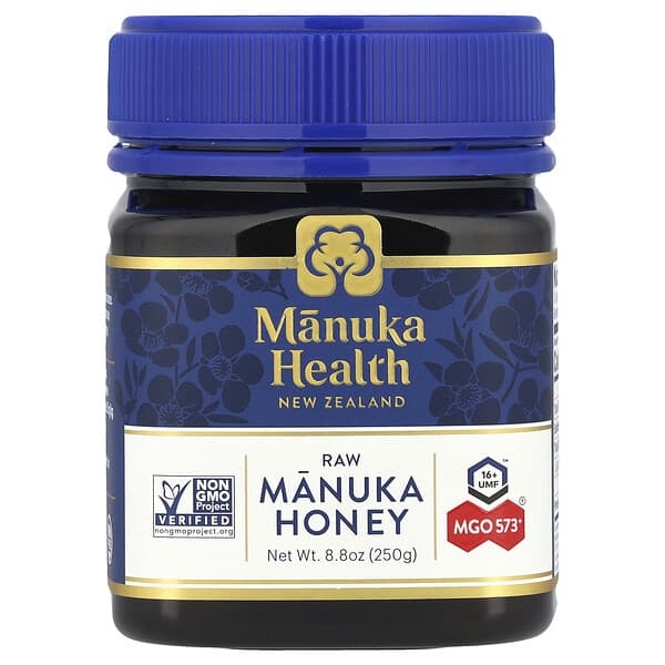 Manuka Health, 未加工麥盧卡蜂蜜，UMF 16 +，MGO 573+，8.8 盎司（250 克）