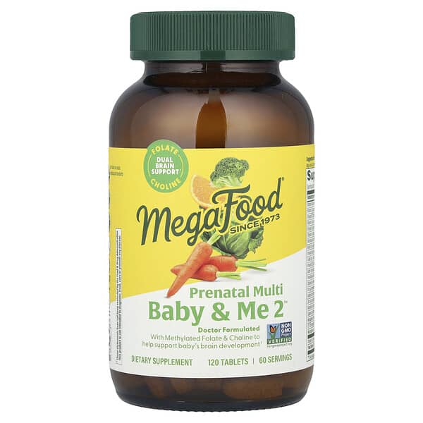 MegaFood, Baby & Me 2™，產前多營養素，120 片