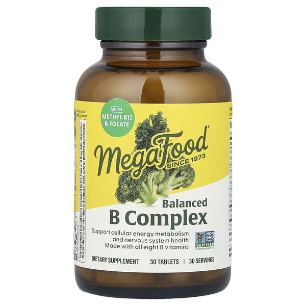 MegaFood, 平衡 B 族複合物，30 片
