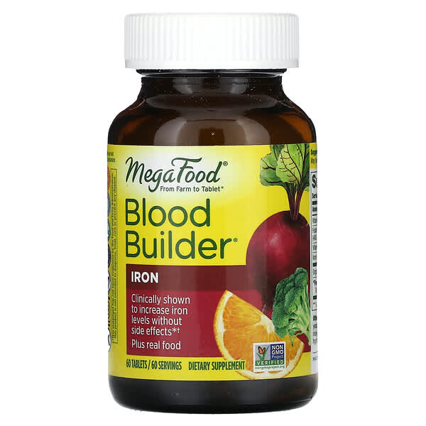 MegaFood, Blood Builder 含鐵營養片，60 片裝