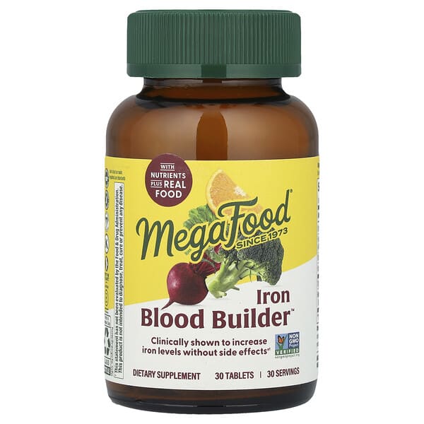 MegaFood, Blood Builder 含鐵營養片，30 片裝