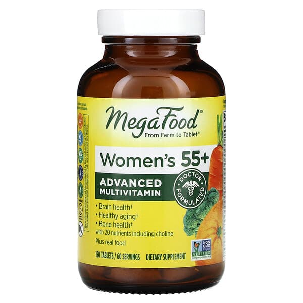 MegaFood, 55 歲以上女性高級多維生素，120 片