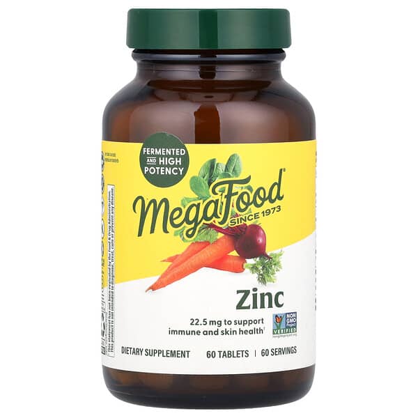 MegaFood, 鋅,60 片