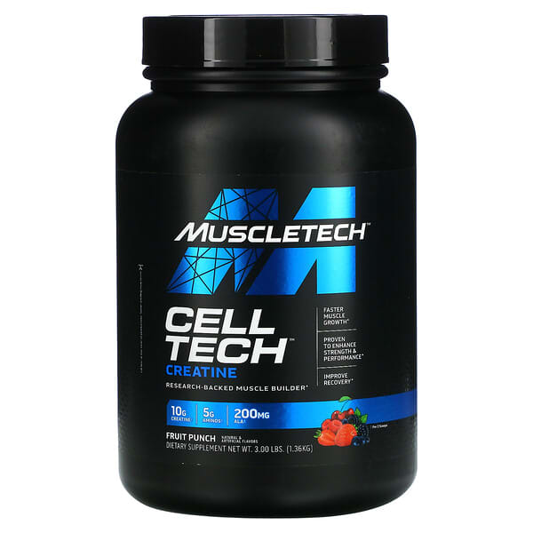 MuscleTech, 性能系列，CELL-TECH 肌酸，水果混合味，3 磅（1.36 千克）
