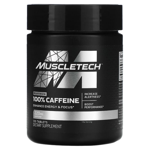 MuscleTech, 白金全咖啡萃取堿,220 毫克,125 片