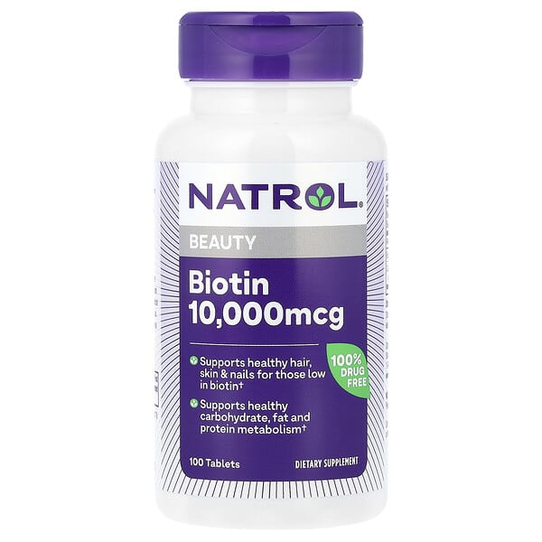 Natrol, 美容，生物維生素，10,000 微克，100 片