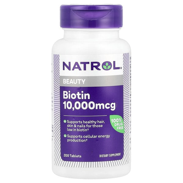 Natrol, 生物維生素，Maximum Strength，10,000 微克，200 片