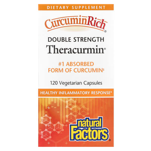 Natural Factors, CurcuminRich®，雙倍功效 Theracurmin®，60 毫克，120 粒素食膠囊