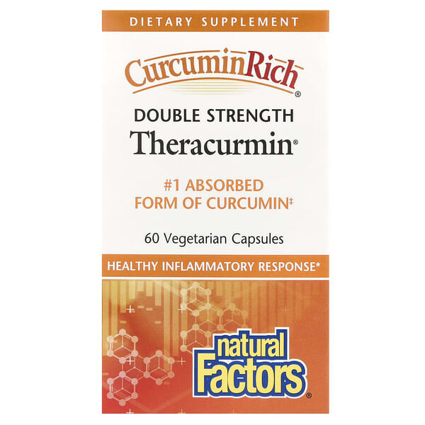 Natural Factors, CurcuminRich®,雙倍功效 Theracurmin®,60 毫克,60 粒素食膠囊