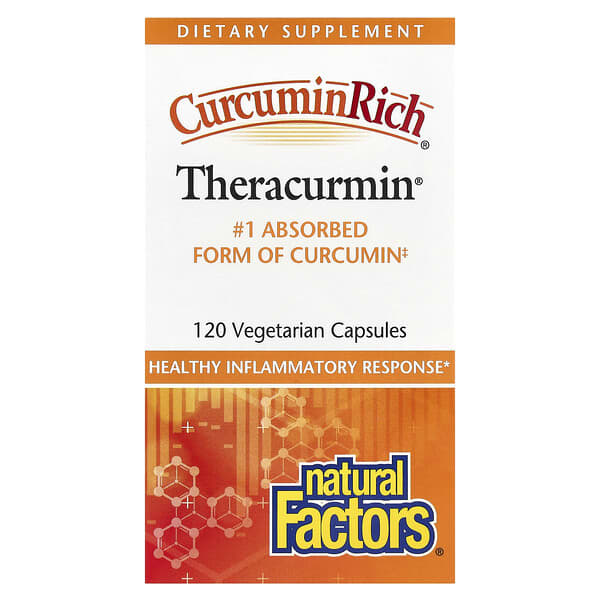 Natural Factors, CurcuminRich，Theracurmin，30 毫克，120 粒素食膠囊