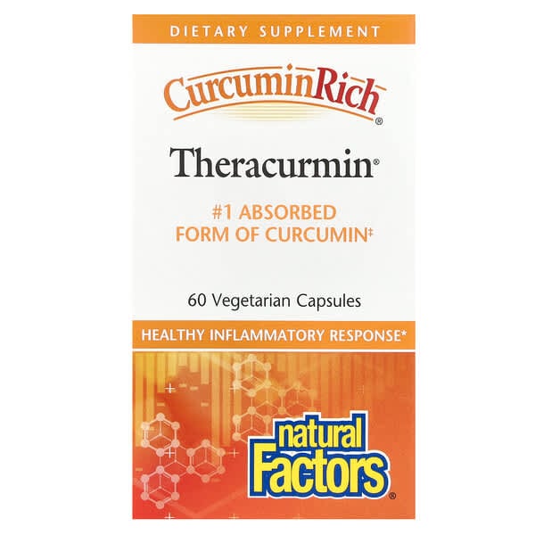 Natural Factors, Curcuminrich®，Theracurmin®，30 毫克，60 粒素食膠囊