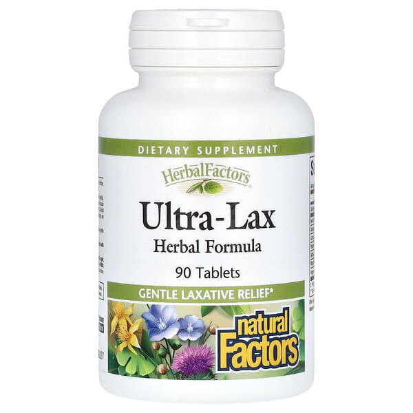 Natural Factors, 草本因數,Ultra-Lax 草本配方,90 片