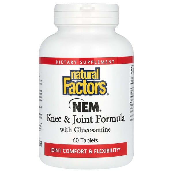 Natural Factors, NEM，含葡萄糖胺膝關節配方，60 片