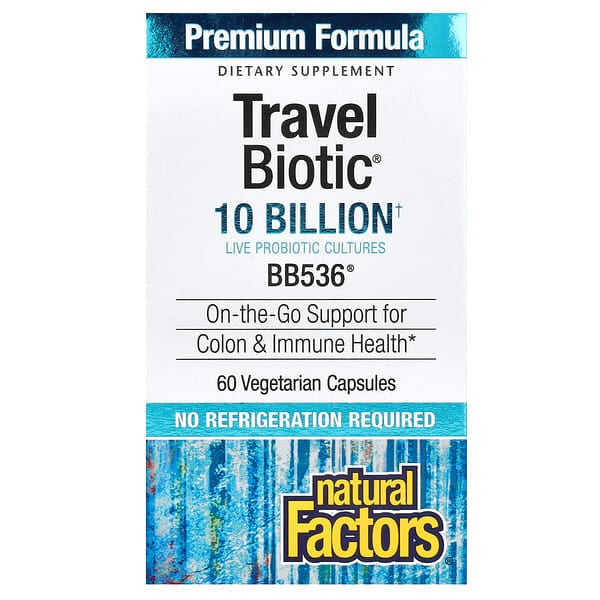 Natural Factors, Travel Biotic，BB536，100 億，60 粒素食膠囊