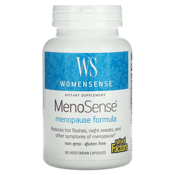 Natural Factors, WomenSense，MenoSense，更年期配方，90 粒素食膠囊