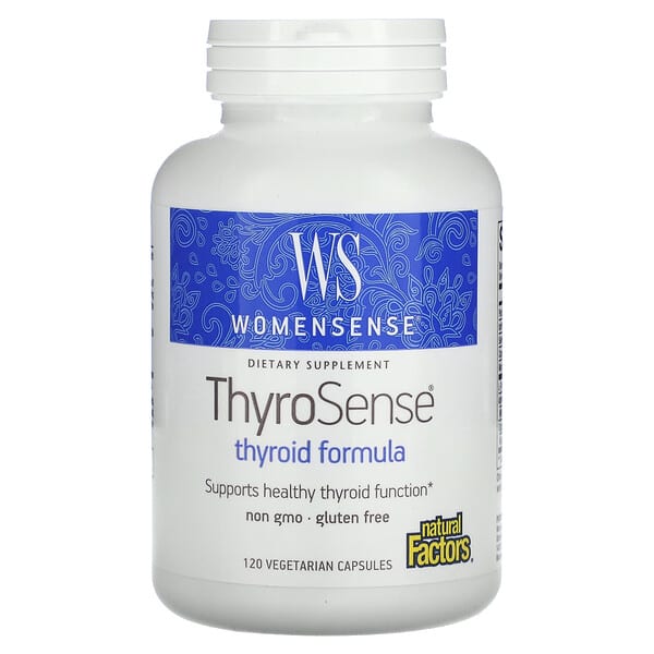 Natural Factors, WomenSense,ThyroSense,甲狀腺配方,120 粒素食膠囊