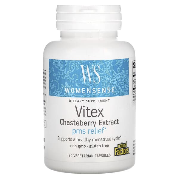 Natural Factors, WomenSense，聖潔莓提取物，80 毫克，90 粒素食膠囊