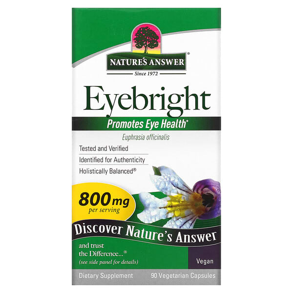 Nature's Answer, 小米草，800 毫克，90 粒素食膠囊（每粒膠囊 400 毫克）