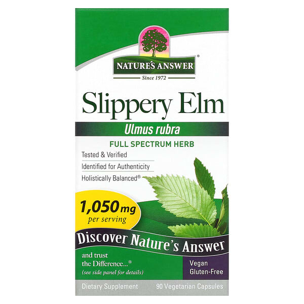 Nature's Answer, 紅榆，1,050 毫克，90 粒素食膠囊（每粒膠囊 350 毫克）