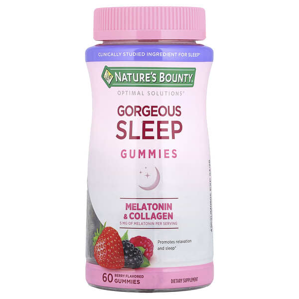 Nature's Bounty, Optimal Solutions®，良好睡眠幫助軟糖，漿果味，60 粒
