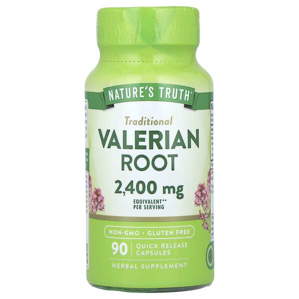 Nature's Truth, 纈草根，2,400 毫克，90 粒速釋膠囊（每粒膠囊 1,200 毫克）