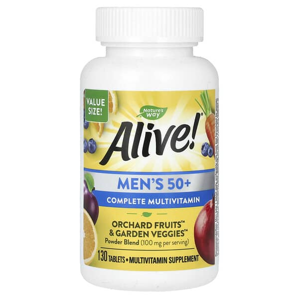Nature's Way, Alive! 50 歲以上男性多維生素,130 片