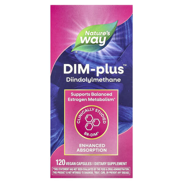 Nature's Way, DIM-Plus™，120 粒全素膠囊