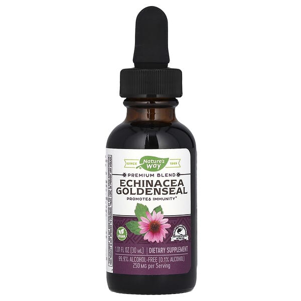 Nature's Way, 紫錐菊白毛茛，僅含 0.1% 乙醇，1.01 盎司（30 毫升）