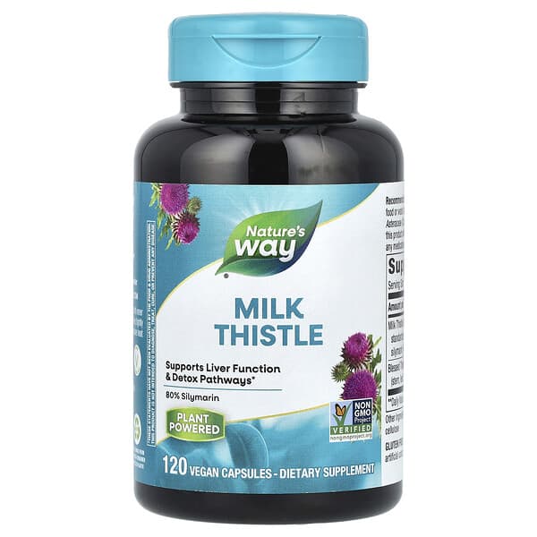 Nature's Way, 牛奶薊，標準，120 粒素食膠囊