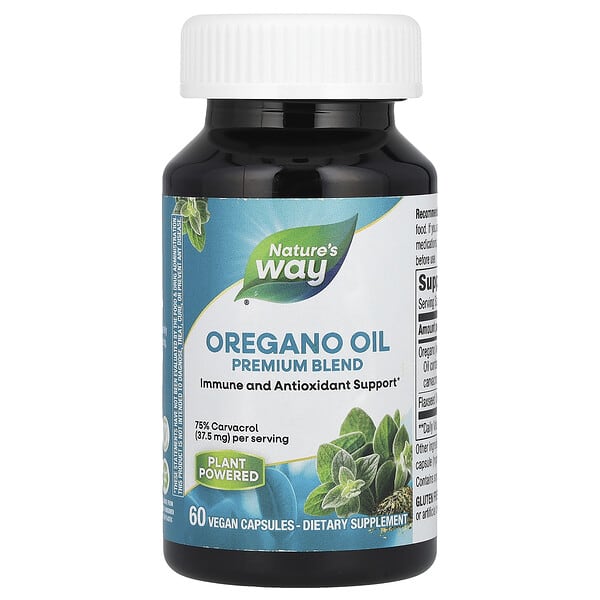 Nature's Way, 牛至油，60 粒純素食膠囊