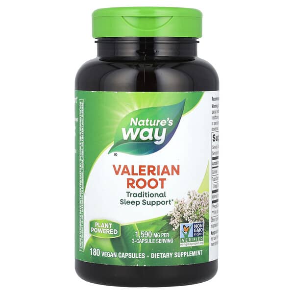 Nature's Way, 纈草根，1,590 毫克，180 粒全素膠囊（每粒膠囊 530 毫克）