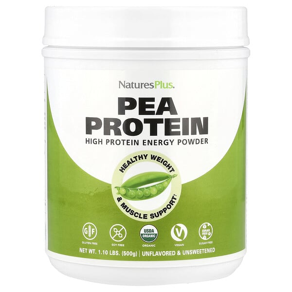 NaturesPlus, 有機豌豆蛋白質粉，1.10 盎司（500 克）