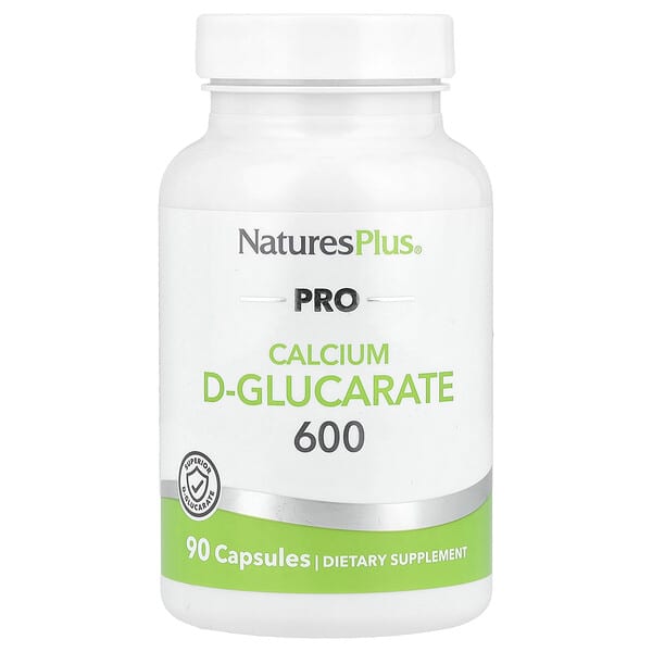 NaturesPlus, 升級 D-葡萄糖酸鈣，600 毫克，90 粒膠囊