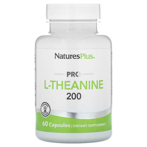 NaturesPlus, Pro L-茶氨酸 200,200 毫克,60 粒膠囊