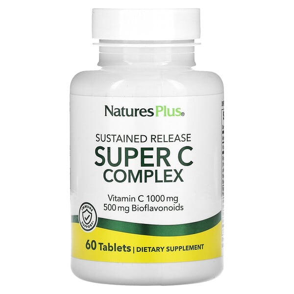 NaturesPlus, 緩釋超級 C 復合物，60 片