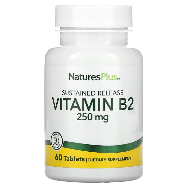 NaturesPlus, 維生素 B-2，250毫克，60片