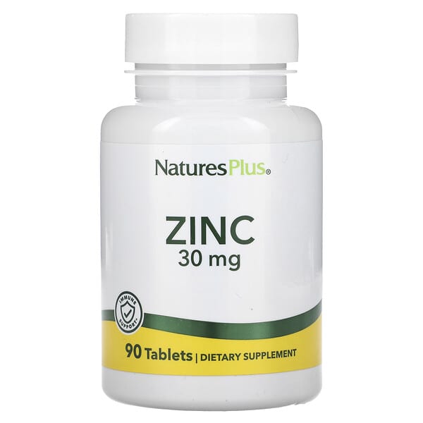 NaturesPlus, 鋅片，30 毫克，90 片